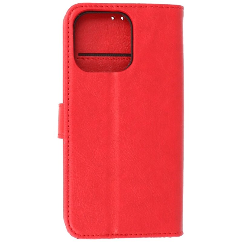 Bookstyle Wallet Cases Hoesje voor iPhone 13 Pro Max Rood