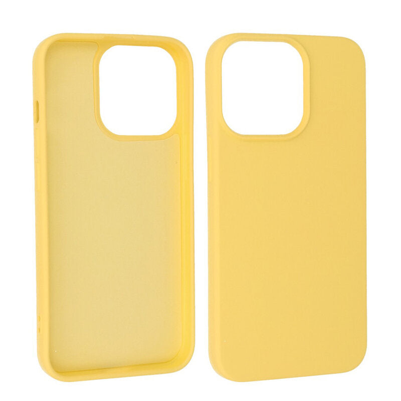 Fashion Color TPU Hoesje iPhone 13 Pro Max Geel