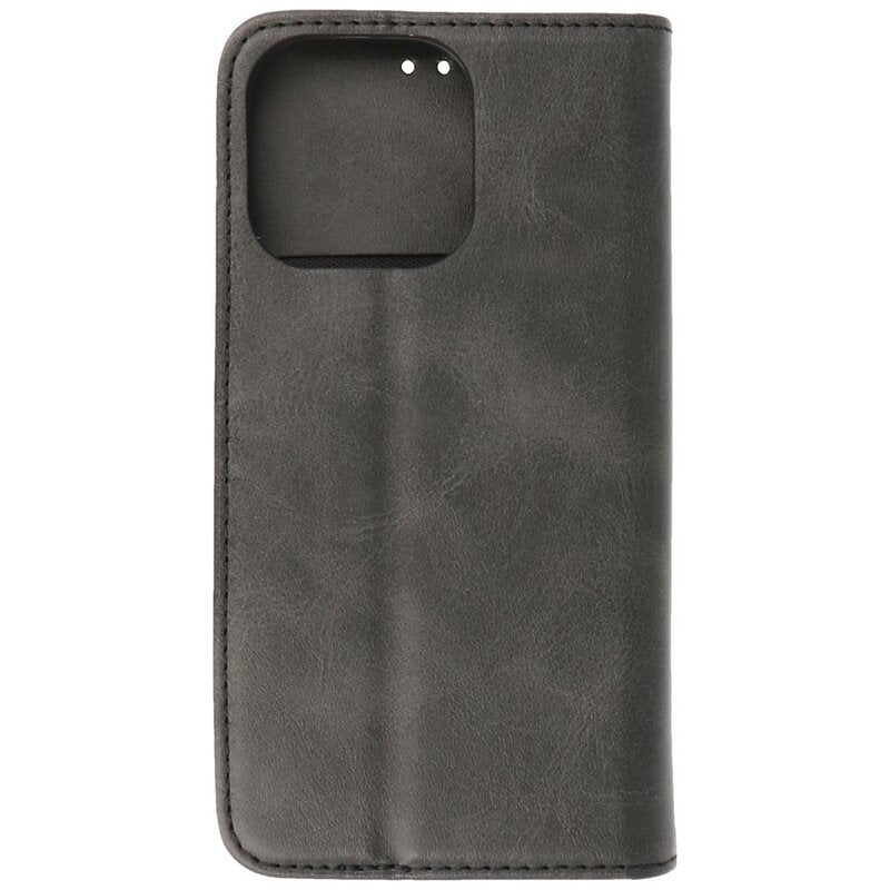 Magnetisch Folio Book Case voor iPhone 13 Pro Zwart