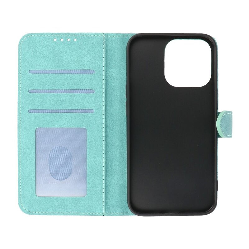 Wallet Cases Hoesje voor iPhone 13 Pro Turquoise