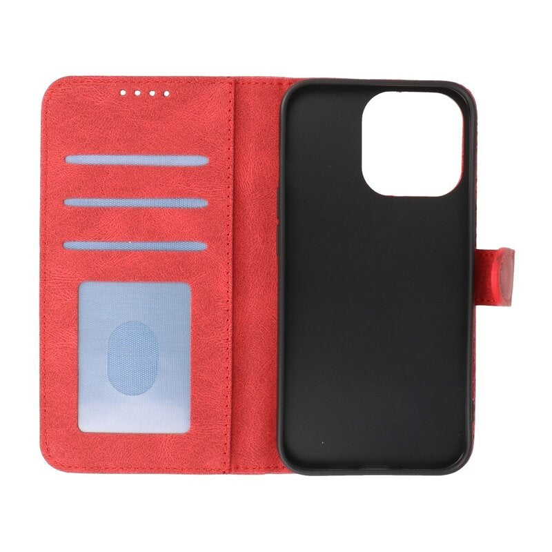 Wallet Cases Hoesje voor iPhone 13 Pro Rood