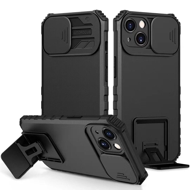 Window - Stand Backcover voor iPhone 13 Pro Zwart