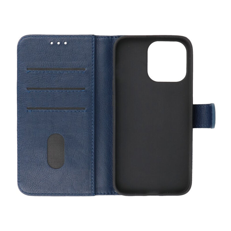 Bookstyle Wallet Cases Hoesje voor iPhone 13 Pro Navy