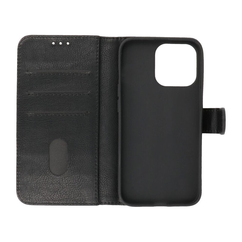 Bookstyle Wallet Cases Hoesje voor iPhone 13 Pro Zwart