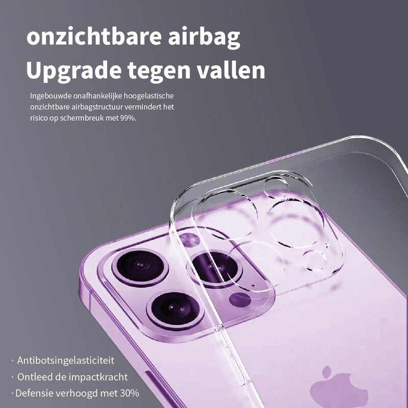 Anti-Yellowing Transparent Hoesje voor iPhone 13 Pro