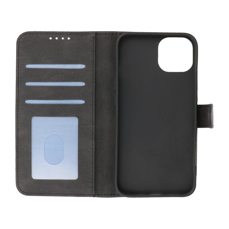 Wallet Cases Hoesje voor iPhone 13 Zwart