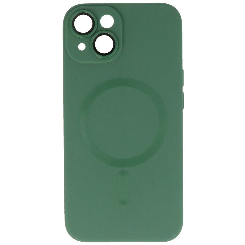 MagSafe Hoesje met Camera Beschermer voor iPhone 13 Donker Groen