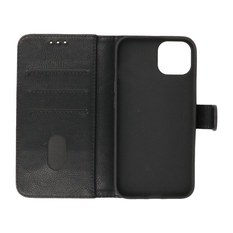 Bookstyle Wallet Cases Hoesje voor iPhone 13 Zwart