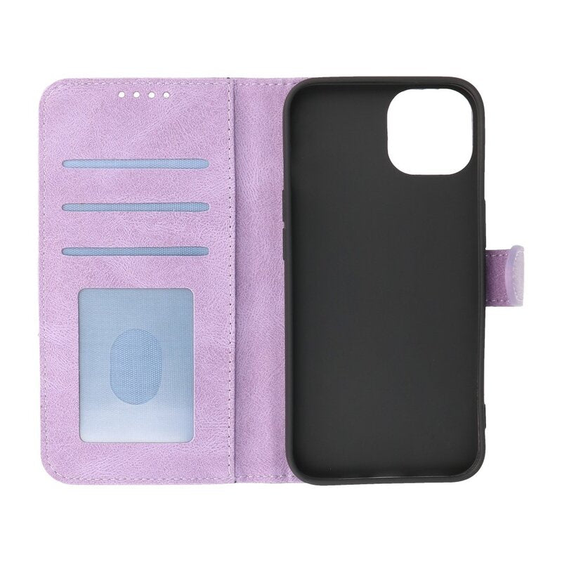Wallet Cases Hoesje voor iPhone 13 Mini Paars
