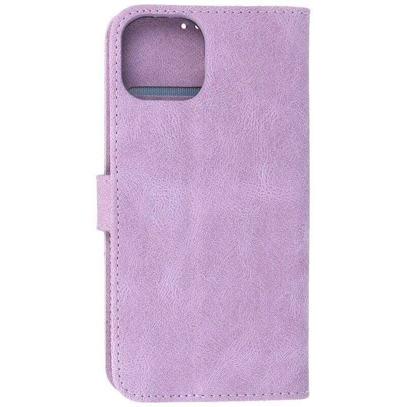 Wallet Cases Hoesje voor iPhone 13 Mini Paars