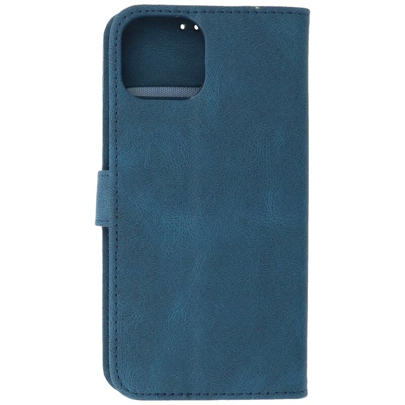 Wallet Cases Hoesje voor iPhone 13 Mini Blauw