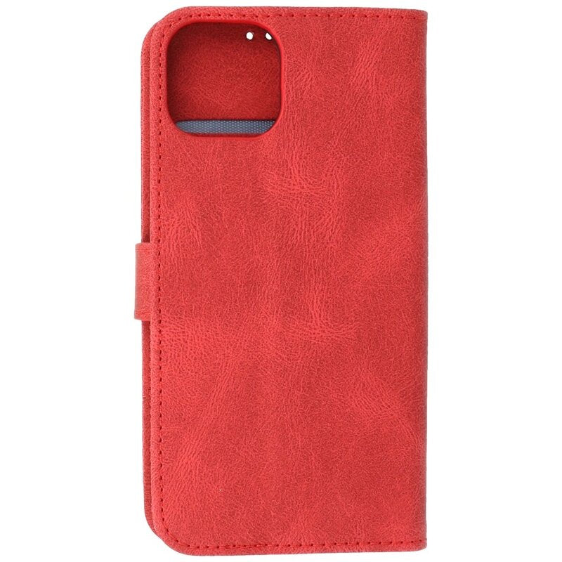 Wallet Cases Hoesje voor iPhone 13 Mini Rood