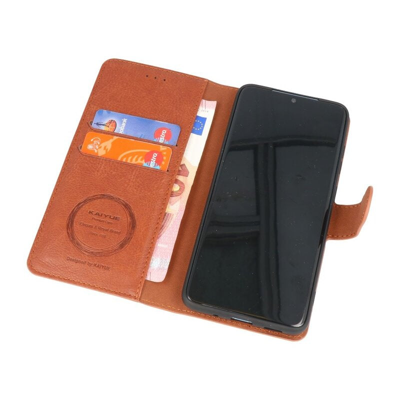 Luxe Portemonnee Hoesje voor iPhone 12 Pro Max Bruin