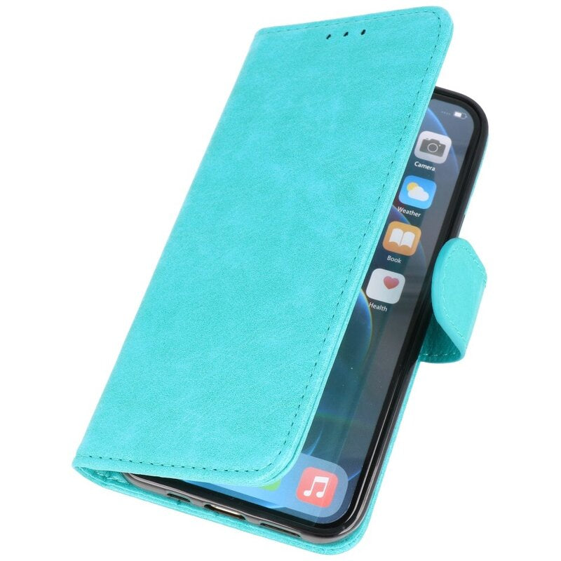 Bookstyle Wallet Cases Hoes voor iPhone 12 Pro Max Groen