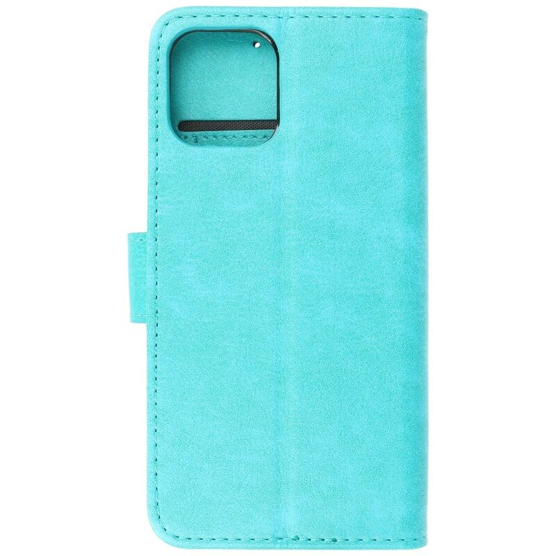 Bookstyle Wallet Cases Hoes voor iPhone 12 Pro Max Groen