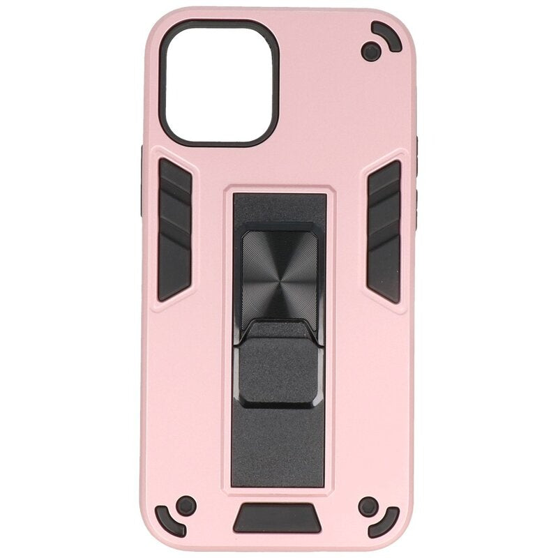 Stand Hardcase Backcover voor iPhone 12 Pro Max Roze