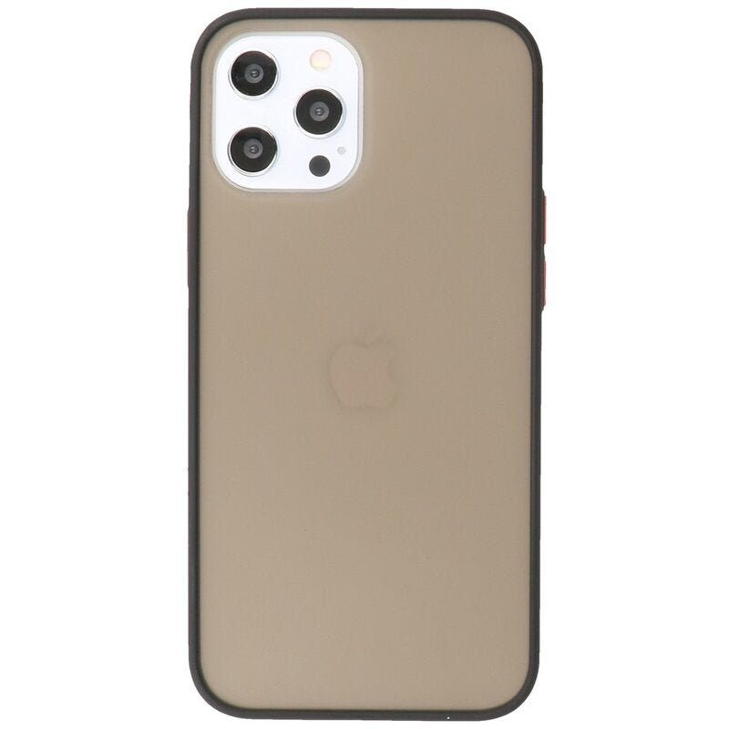 Kleurcombinatie Hard Case voor iPhone 12 Pro Max Zwart
