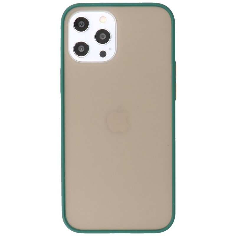 Kleurcombinatie Hard Case voor iPhone 12 Pro Max Donker Groen