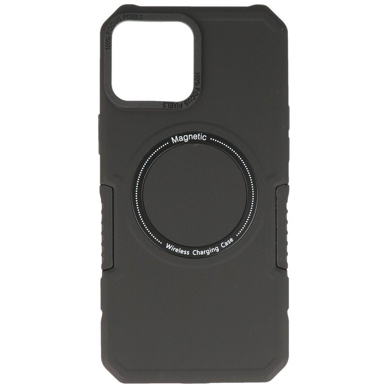 Magnetic Charging Case voor iPhone 12 Pro Max Zwart