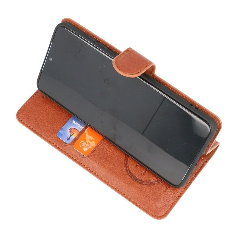 Luxe Portemonnee Hoesje voor iPhone 12 -12 Pro Bruin