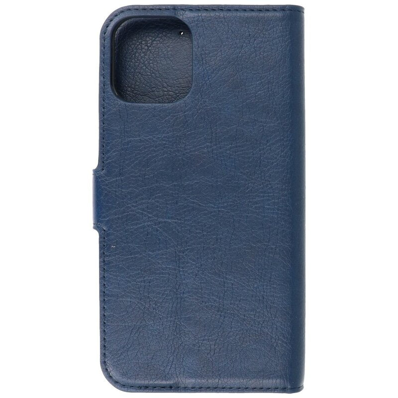 Luxe Portemonnee Hoesje voor iPhone 12 -12 Pro Navy
