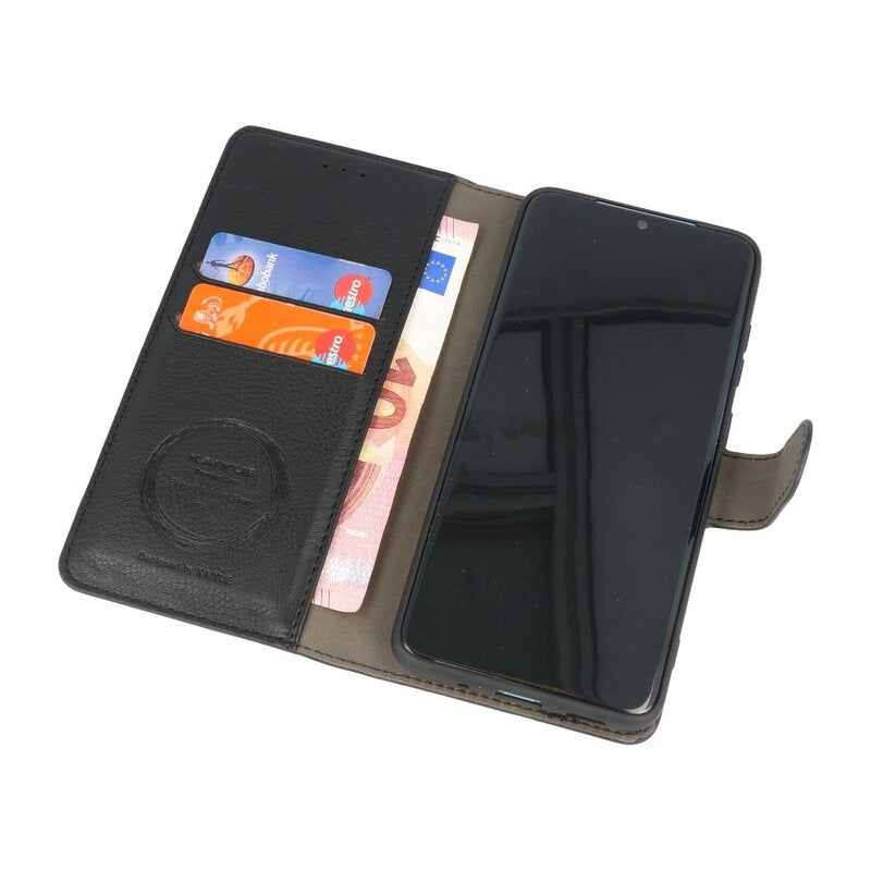 Luxe Portemonnee Hoesje voor iPhone 12 -12 Pro Zwart
