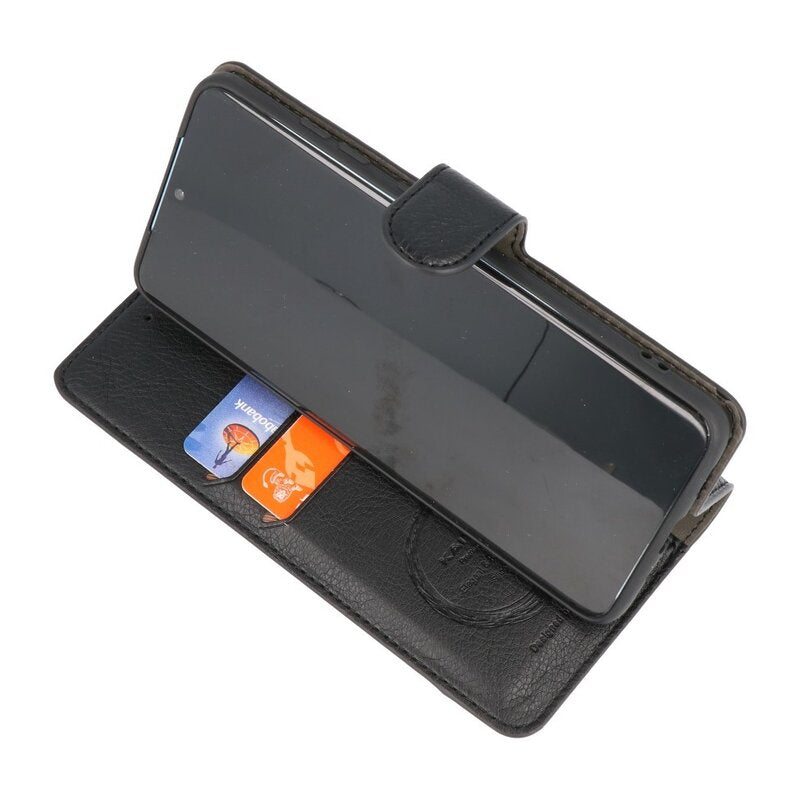 Luxe Portemonnee Hoesje voor iPhone 12 -12 Pro Zwart