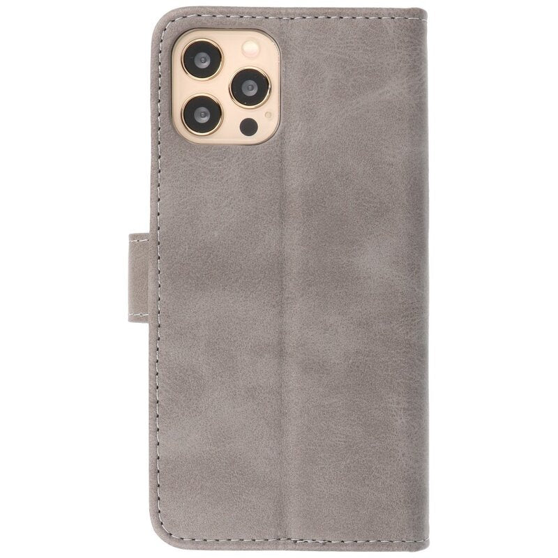 Bookstyle Wallet Cases Hoes voor iPhone 12 - 12 Pro Rose Goud