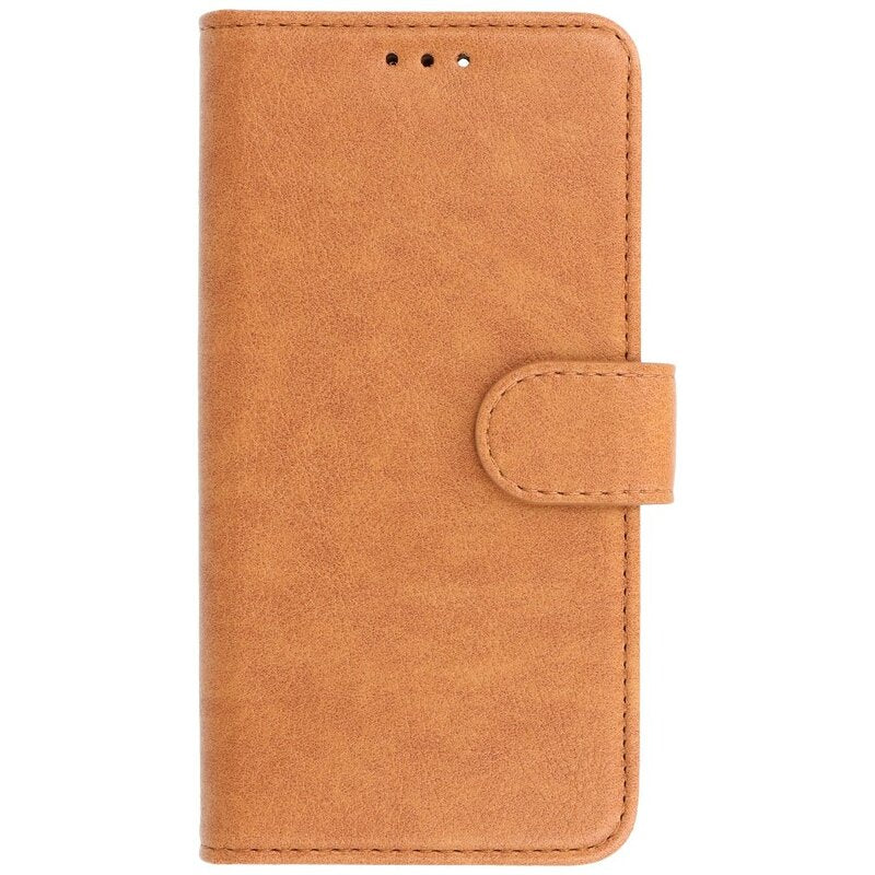 Bookstyle Wallet Cases Hoes voor iPhone 12 - 12 Pro Bruin