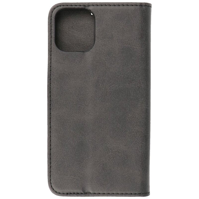 Magnetisch Folio Book Case voor iPhone 12 - 12 Pro Zwart