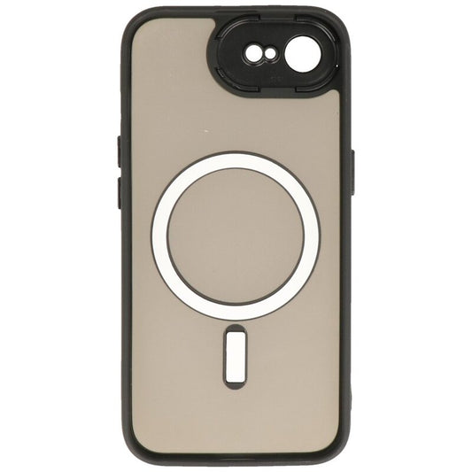 Mat-Transparent met Camera Beschermer Magsafe Case voor iPhone 16e Zwart
