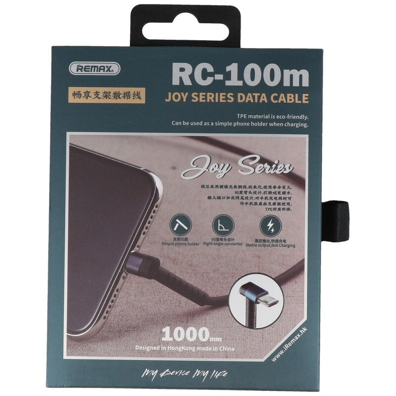 REMAX Type C USB Kabel met Staande Functie Zwart