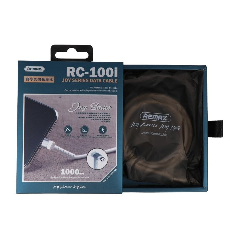 REMAX USB Kabel met Staande Functie voor iPhone Wit