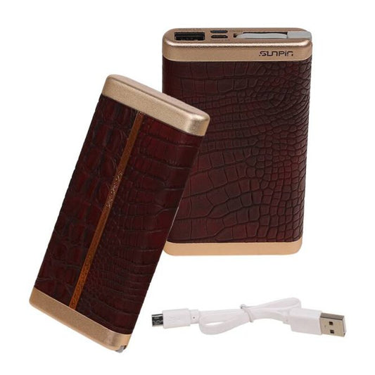 Power Bank D610 met ingebouwd iPhone kabel 6000mAh D.Bruin