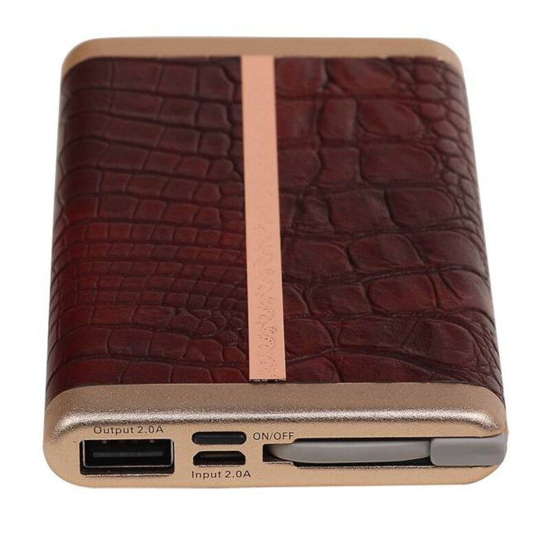 Power Bank D610 met ingebouwd iPhone kabel 6000mAh D.Bruin