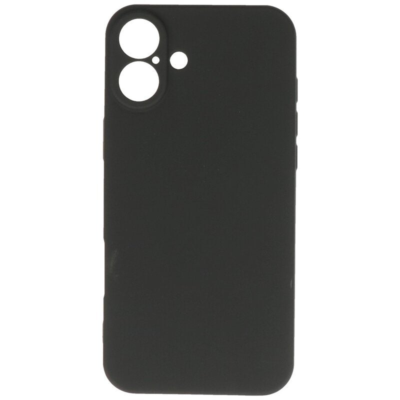 Fashion Color TPU Hoesje voor iPhone 16 Zwart