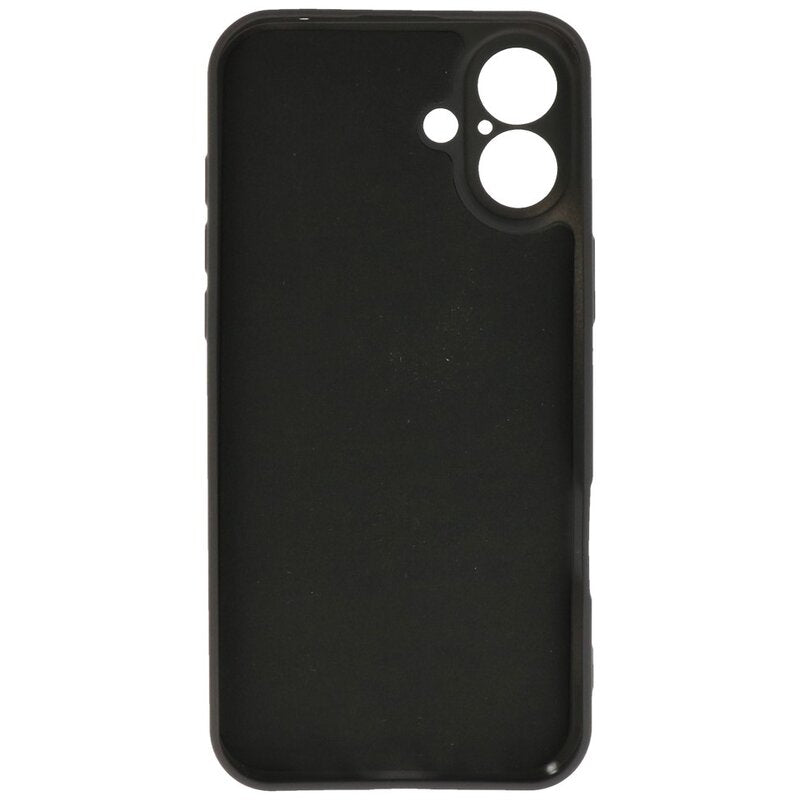 Fashion Color TPU Hoesje voor iPhone 16 Zwart