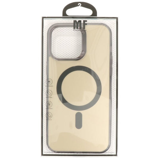 IMD Magnetic Fashion Color Hard Case voor iPhone 16 Zwart