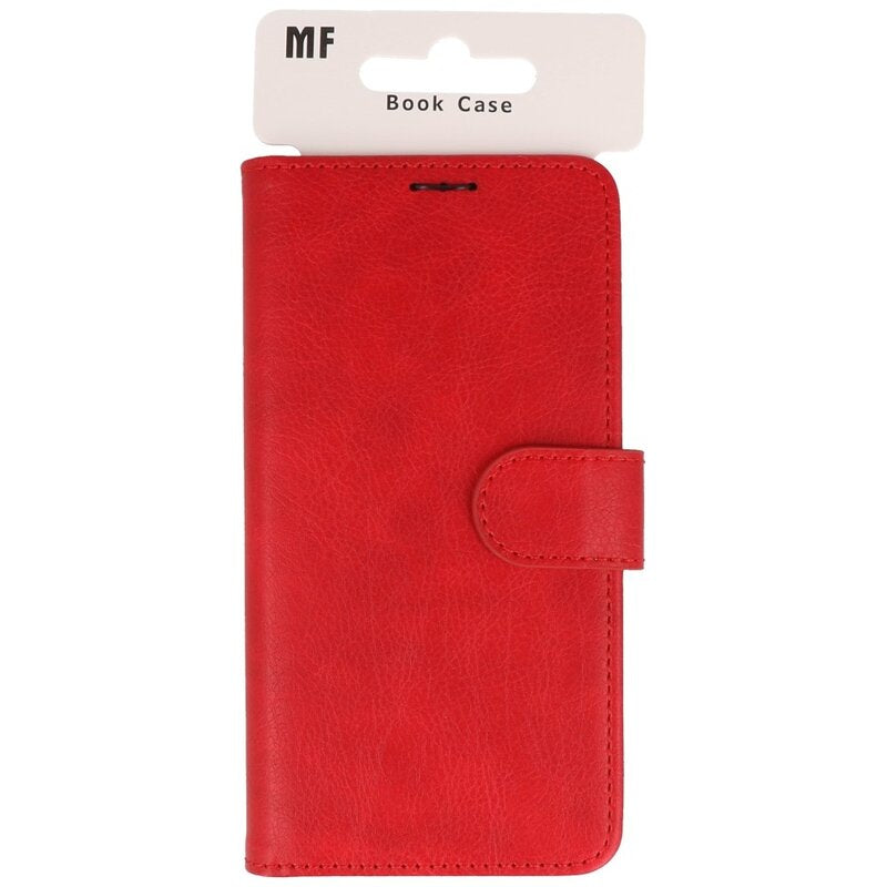 Bookstyle Wallet Cases Hoesje voor iPhone 16 Rood