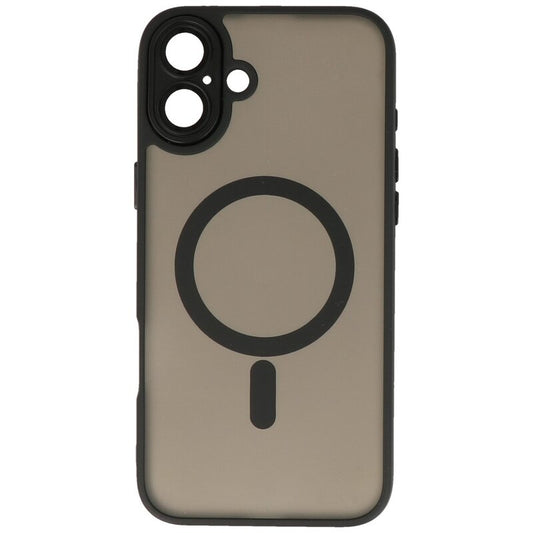 Mat-Transparent met Camera Beschermer Magsafe Case voor iPhone 16 Zwart