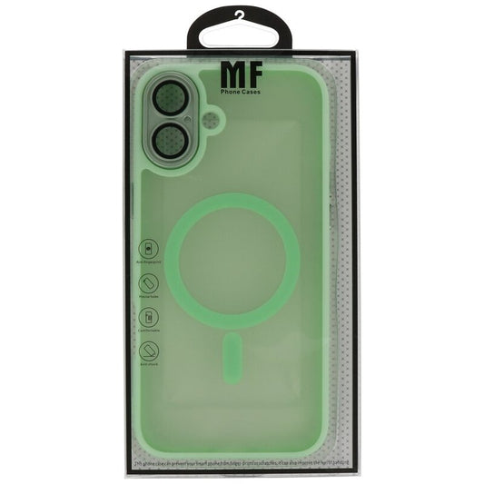 Mat-Transparent met Camera Beschermer Magsafe Case voor iPhone 16 Groen