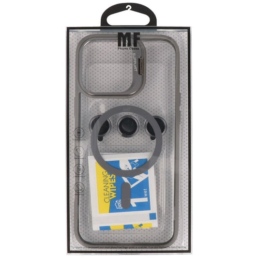 Magsafe Transparant - Camera Beschermer Case met Staande Functie voor iPhone 16 Grijs