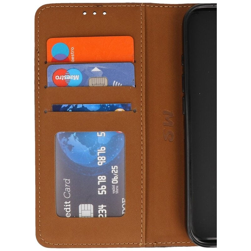 Bookstyle Wallet Cases Hoesje voor iPhone 16 Zwart