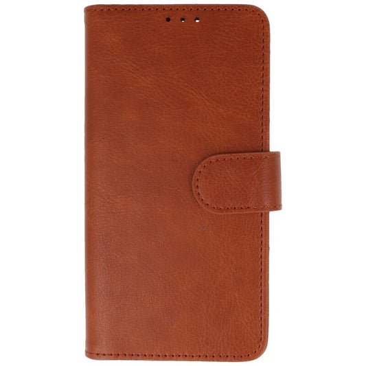 Bookstyle Wallet Cases Hoesje voor iPhone 16 Bruin