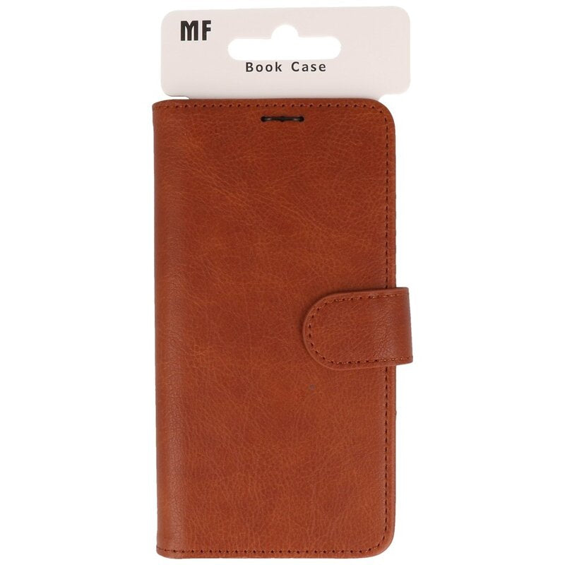 Bookstyle Wallet Cases Hoesje voor iPhone 16 Bruin