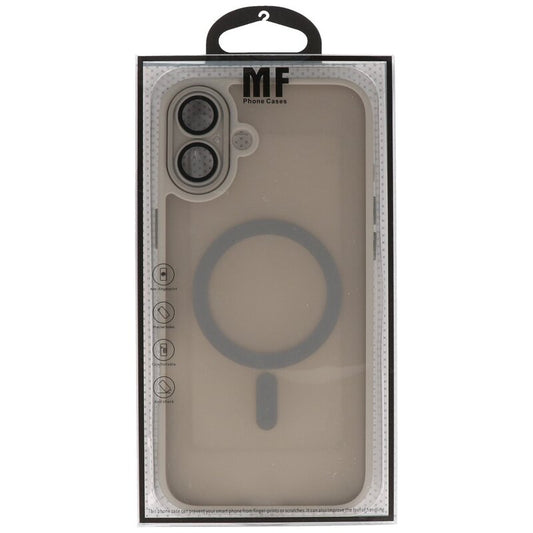 Mat-Transparent met Camera Beschermer Magsafe Case voor iPhone 16 Grijs