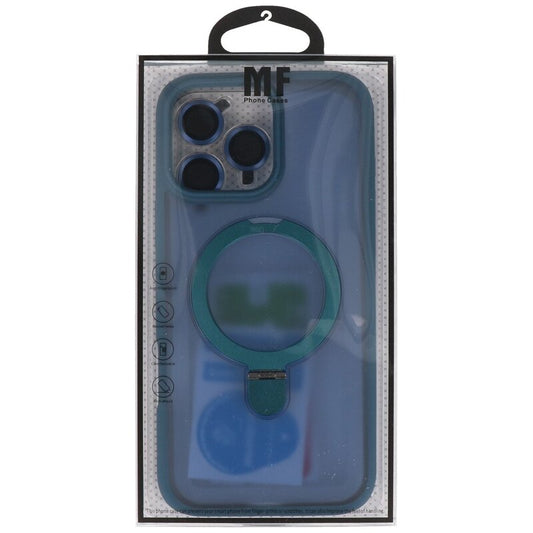 Magsafe Mat Transparant - Camera Beschermer Case met Staande Functie voor iPhone 16 Pro Blauw