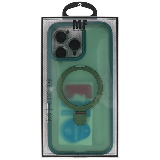 Magsafe Mat Transparant - Camera Beschermer Case met Staande Functie voor iPhone 16 Pro Donker Groen