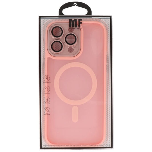 Mat-Transparent met Camera Beschermer Magsafe Case voor iPhone 16 Pro Roze