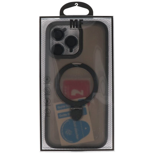 Magsafe Mat Transparant - Camera Beschermer Case met Staande Functie voor iPhone 16 Pro Zwart